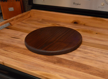 Round Walnut Cutting Board