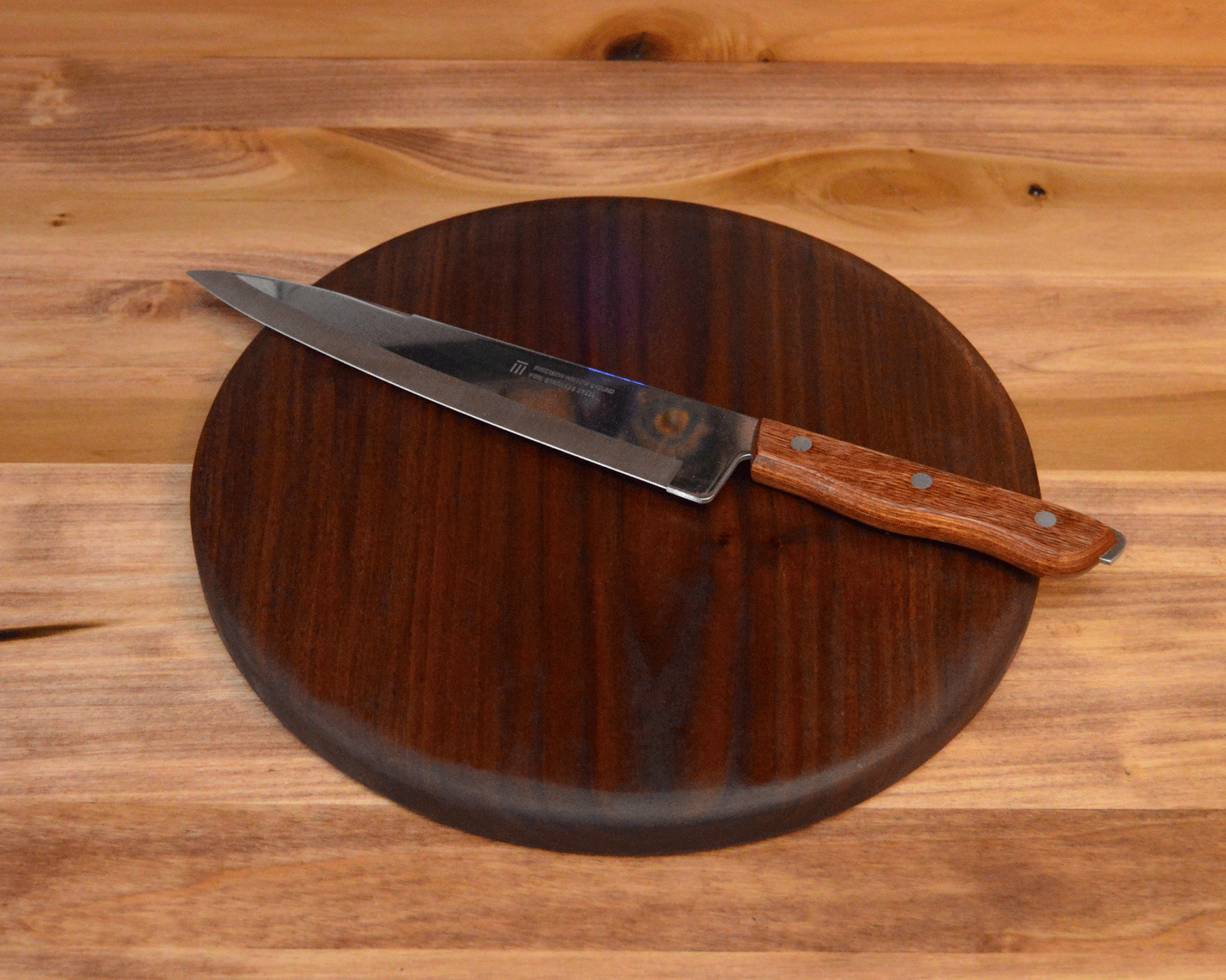 Round Walnut Cutting Board