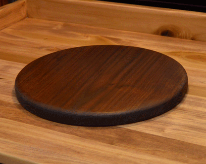 Round Walnut Cutting Board